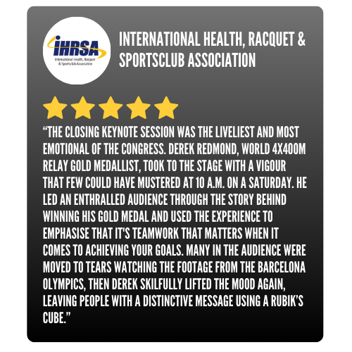 IHRSA Testimonial for Derek Redmond